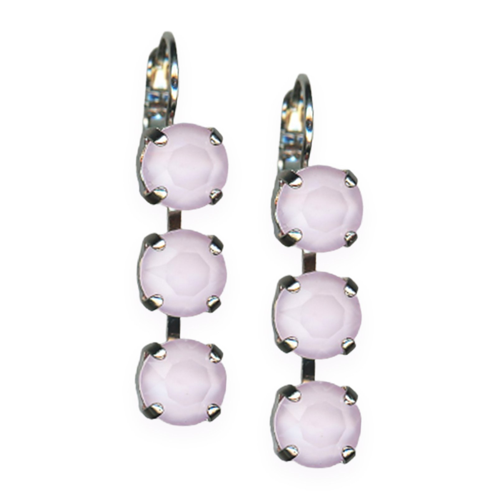 E-1440-1-121121-RO6 (1) Earrings by Mariana Woman Lovely Rose Swarovski Crystals - Image 1