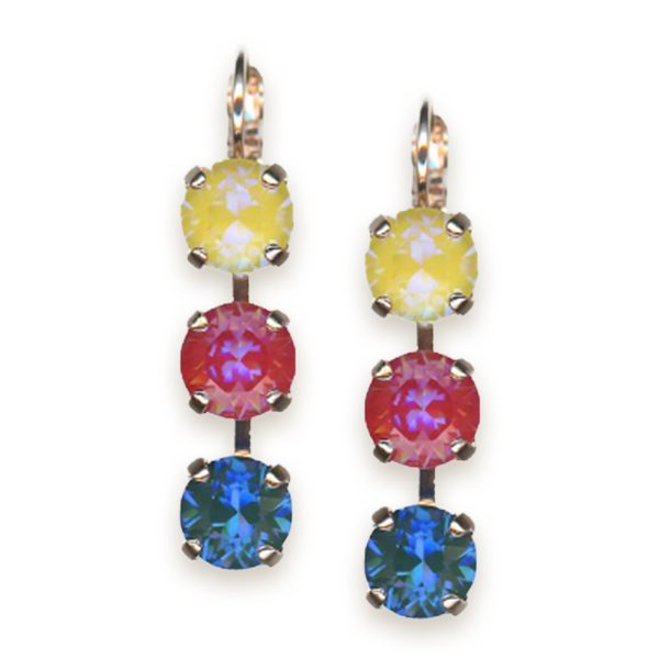 Earrings by Mariana Woman Shimmering Sunshine and Blush Swarovski Crystals