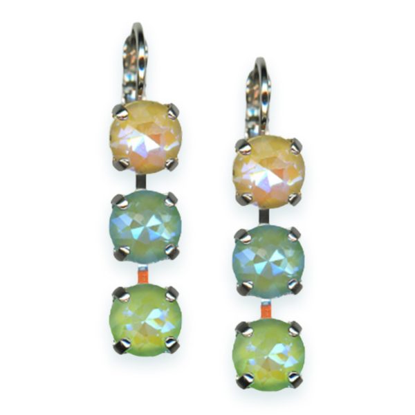 Earrings by Mariana Woman Gorgeous Sunshine and Peridot Swarovski Crystals