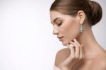 Earrings by Mariana Woman Charming Peridot and Aqua Swarovski Crystals - Image 3