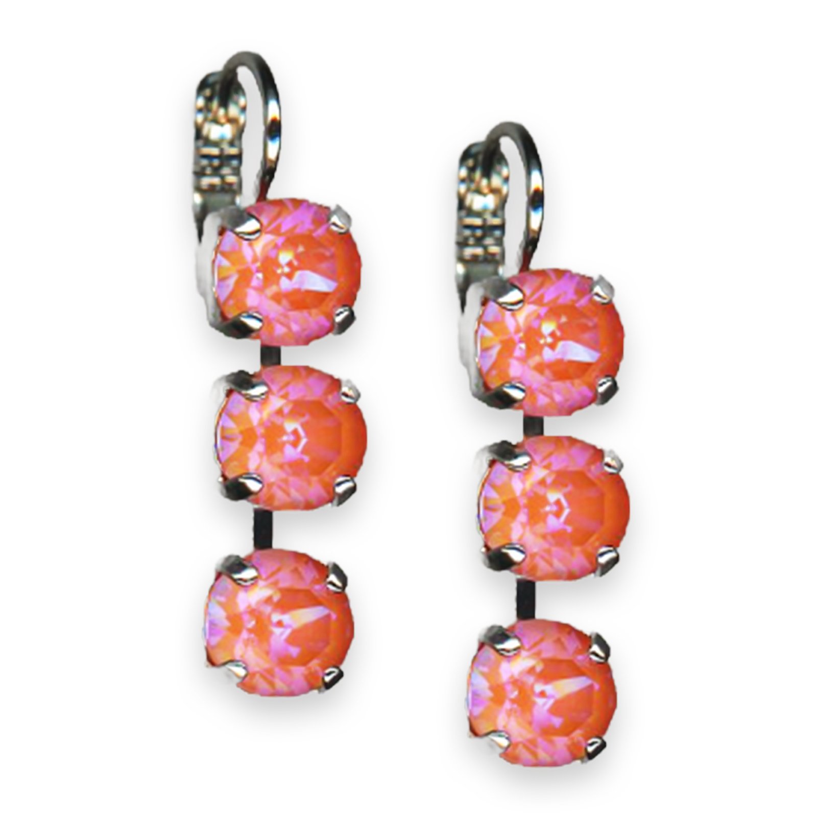 E-1440-1-166166-RO6 (1) Earrings by Mariana Woman Luscious Sunset Swarovski Crystals - Image 1