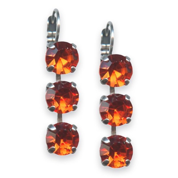 Earrings by Mariana Woman Sassy Hyacinth Swarovski Crystals