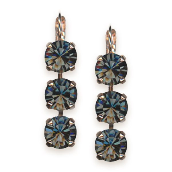 Earrings by Mariana Woman Elegant Silver Night Swarovski Crystals