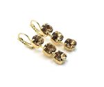 Earrings By Mariana Woman Glamorous Topaz Swarovski Crystals - Image 3
