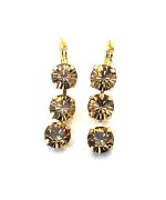 Earrings By Mariana Woman Glamorous Topaz Swarovski Crystals - Image 2