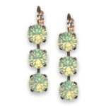 Earrings by Mariana Woman Precious Chrysolite Opal Swarovski Crystals - Image 3