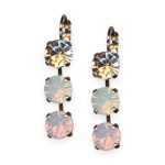 Earrings by Mariana Woman Lovely Peach and Opal Swarovski Crystals - Image 3