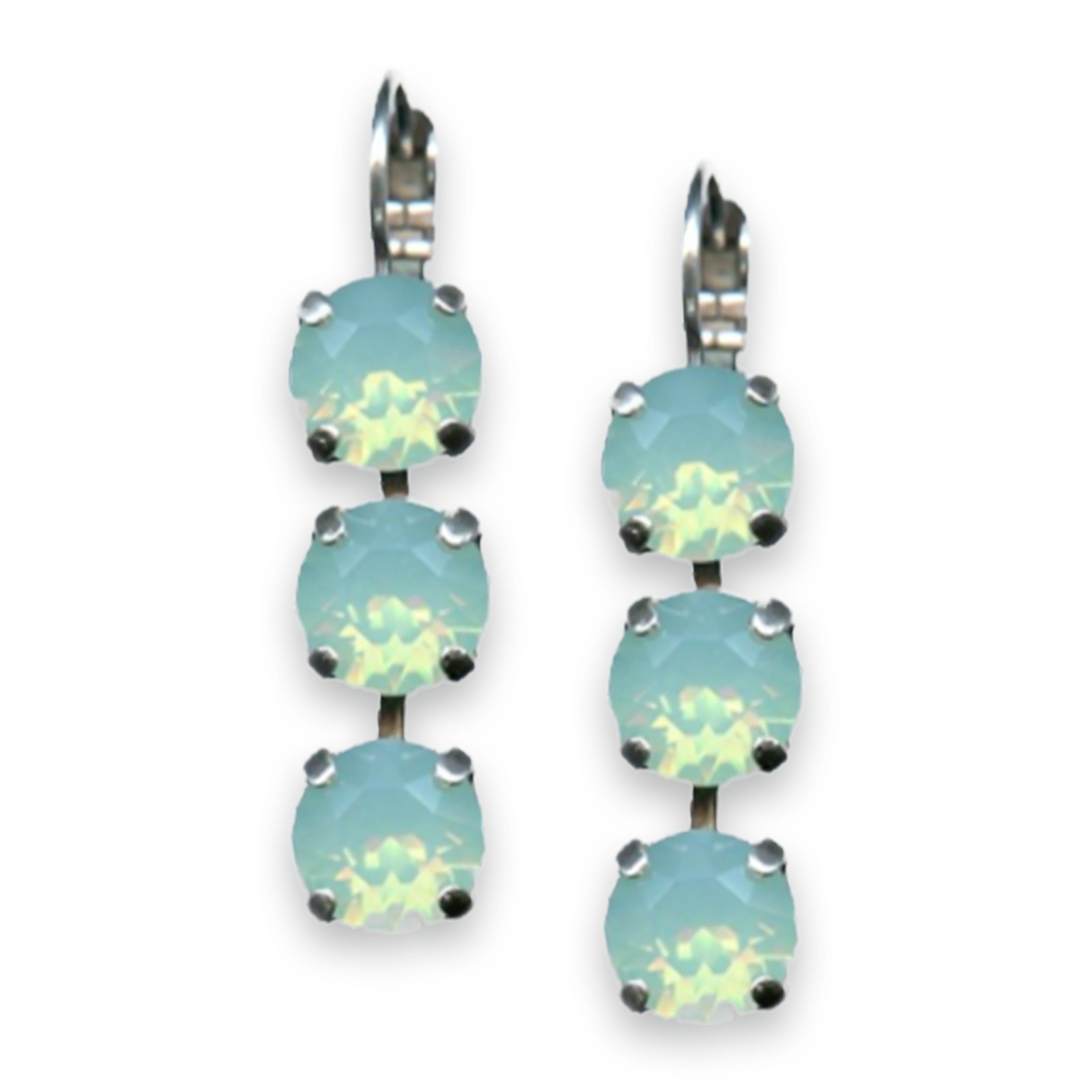 E-1440-1-390390-SP6 (1) Earrings by Mariana Woman Exquisite Pacific Opal Swarovski Crystals - Image 1