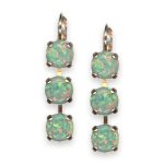 Earrings by Mariana Woman Precious Synthetic Opal Mineral Swarovski Crystals