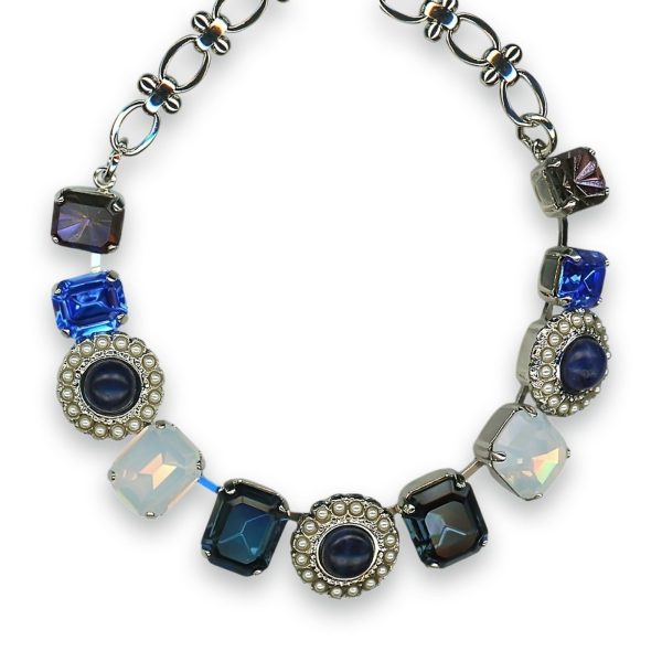 Necklace by Mariana Woman Elegant Montana and Sapphire Swarovski Crystals