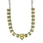Necklace by Mariana Woman Beautiful Jonquil and Opal Swarovski Crystals