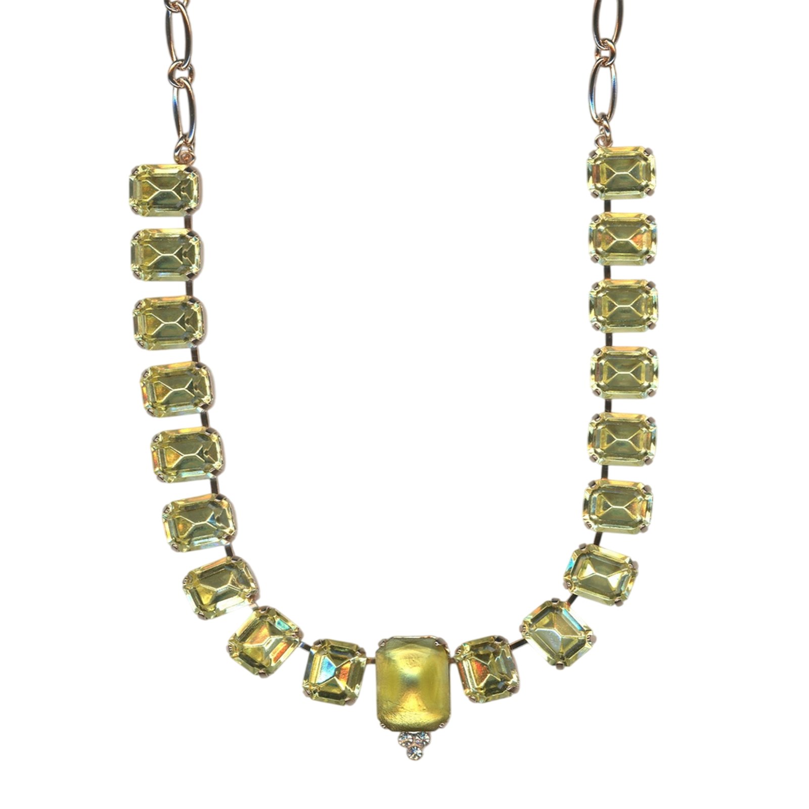 N-3014-8-1164-RG (1) Necklace by Mariana Woman Beautiful Jonquil and Opal Swarovski Crystals - Image 1