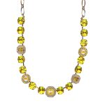 Necklace by Mariana Woman Stunning Sunshine and Yellow Swarovski Crystals