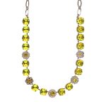Necklace by Mariana Woman Elegant Yellow and Moonlight Swarovski Crystals - Image 3