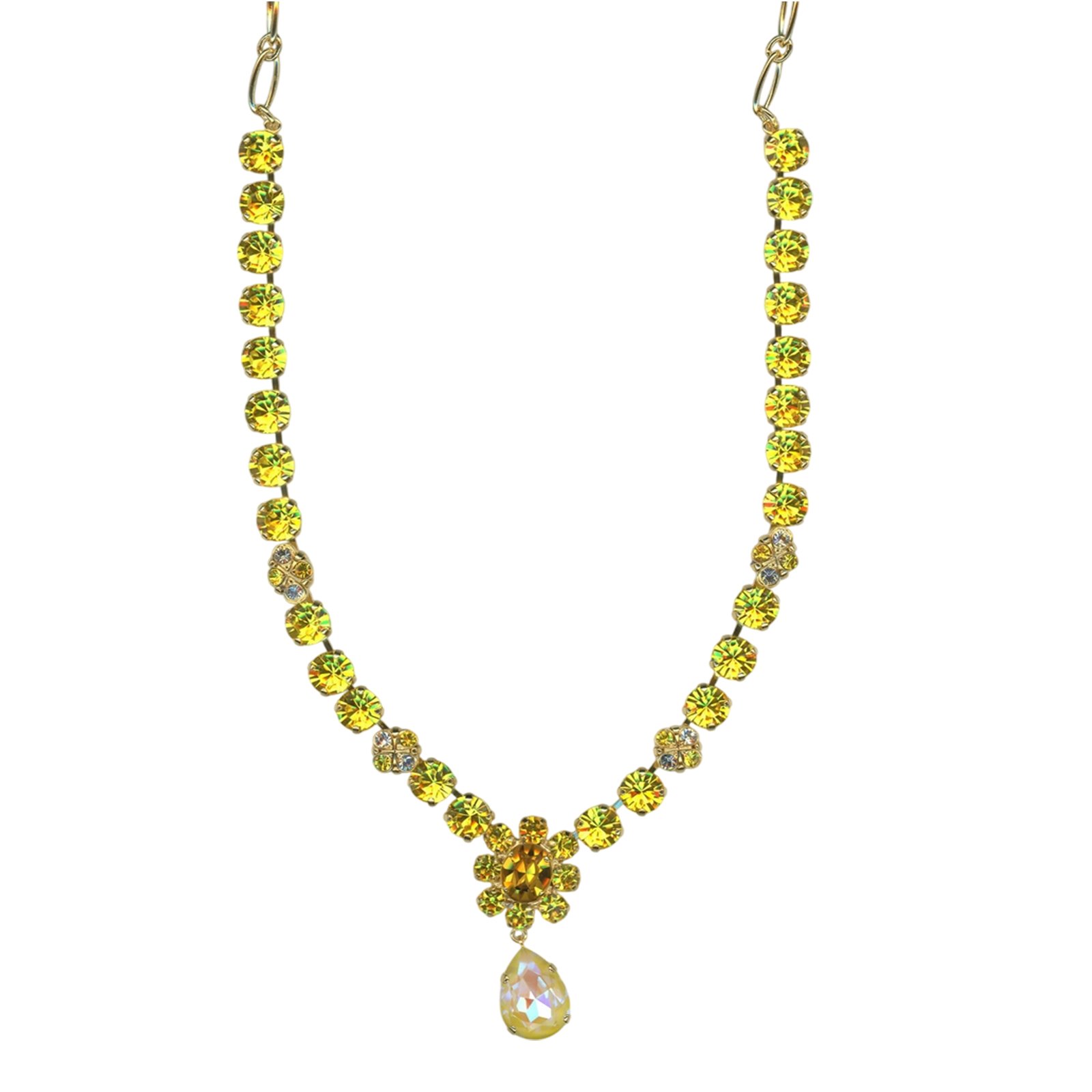 N-3252-4-1164-YG (2) Necklace by Mariana Woman Gorgeous Sunshine and Yellow Swarovski Crystals - Image 1