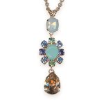 Necklace Pendant by Mariana Woman Precious Opal and Rose Swarovski Crystals - Image 2