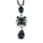Necklace Pendant by Mariana Woman Glamorous Montana and AB Swarovski Crystals - Image 3