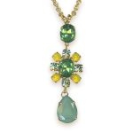Necklace Pendant by Mariana Woman Beautiful Chrysolite and Yellow Swarovski Crystals - Image 2