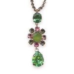 Necklace Pendant by Mariana Woman Charming Peridot and Rose Swarovski Crystals - Image 3