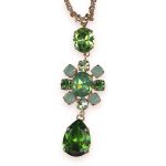 Necklace Pendant by Mariana Woman Fab Peridot Swarovski Crystals - Image 3