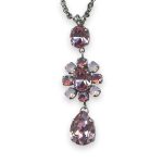 Necklace Pendant by Mariana Woman Lovely Rose Swarovski Crystals