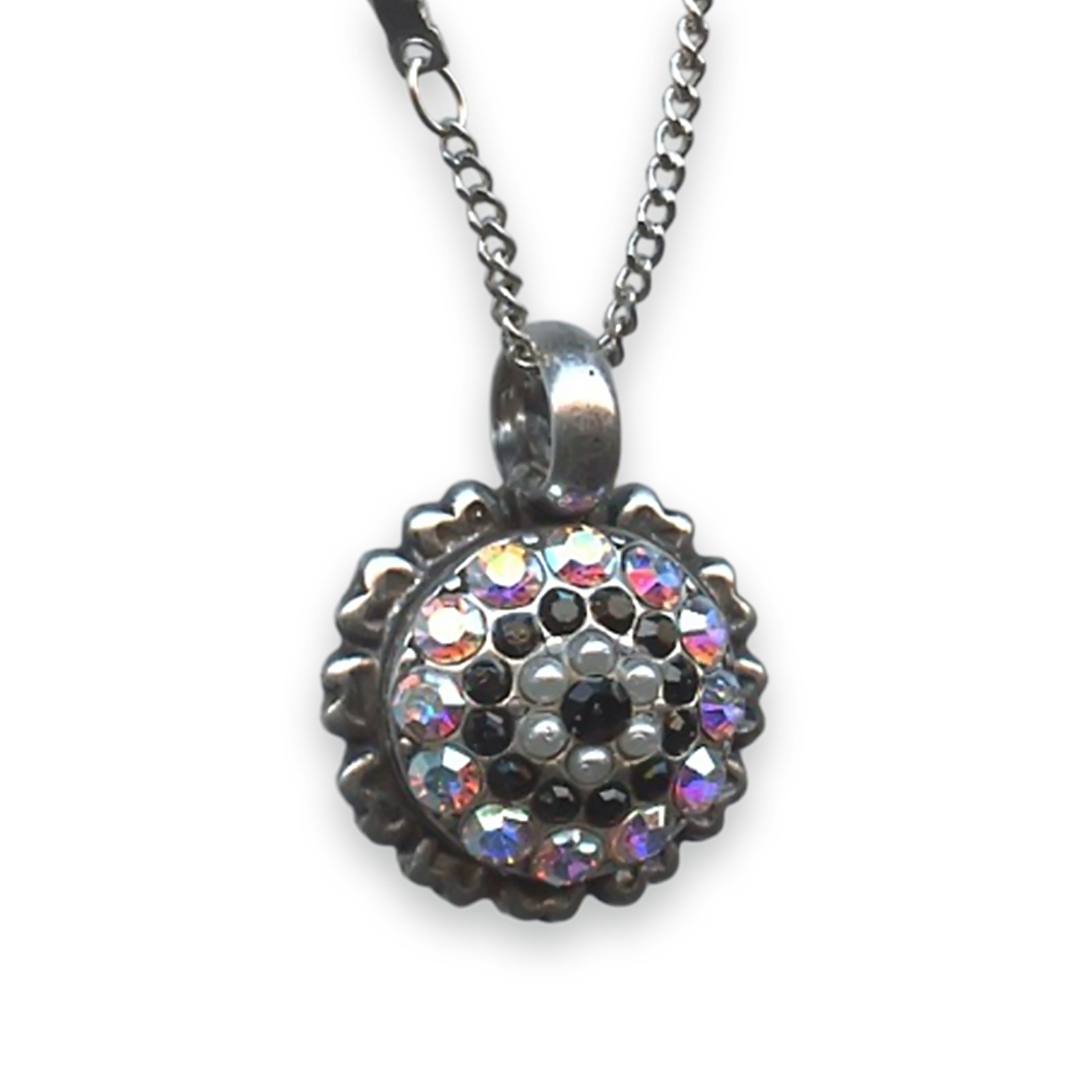 N-5161-M87280-SP (1) Necklace Pendant by Mariana Woman Timeless Pearl Mineral and AB Swarovski Crystals - Image 1