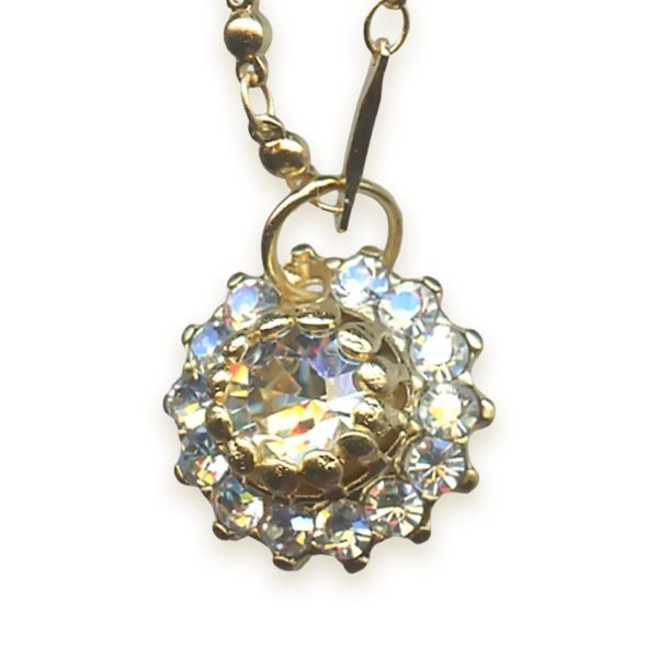 Necklace Pendant by Mariana Woman Floral Moonlight Swarovski Crystals