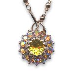 Necklace Pendant by Mariana Woman Charming Topaz and Citrine Swarovski Crystals