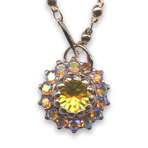 Necklace Pendant by Mariana Woman Charming Topaz and Citrine Swarovski Crystals