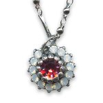 Necklace Pendant by Mariana Woman Lovely Rose and Opal Swarovski Crystals - Image 3