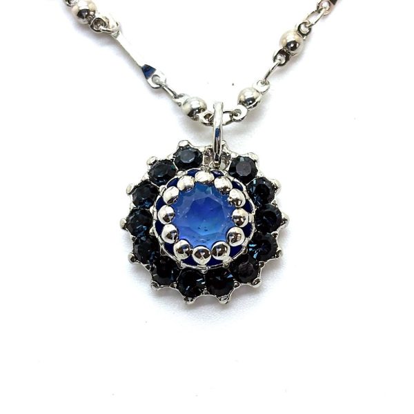 Necklace Pendant by Mariana Woman Gorgeous Montana and Ocean Swarovski Crystals