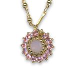 Necklace Pendant by Mariana Woman Lovely Rose Opal Swarovski Crystals - Image 2