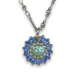 Necklace Pendant by Mariana Woman Gorgeous Blue and Laguna Swarovski Crystals