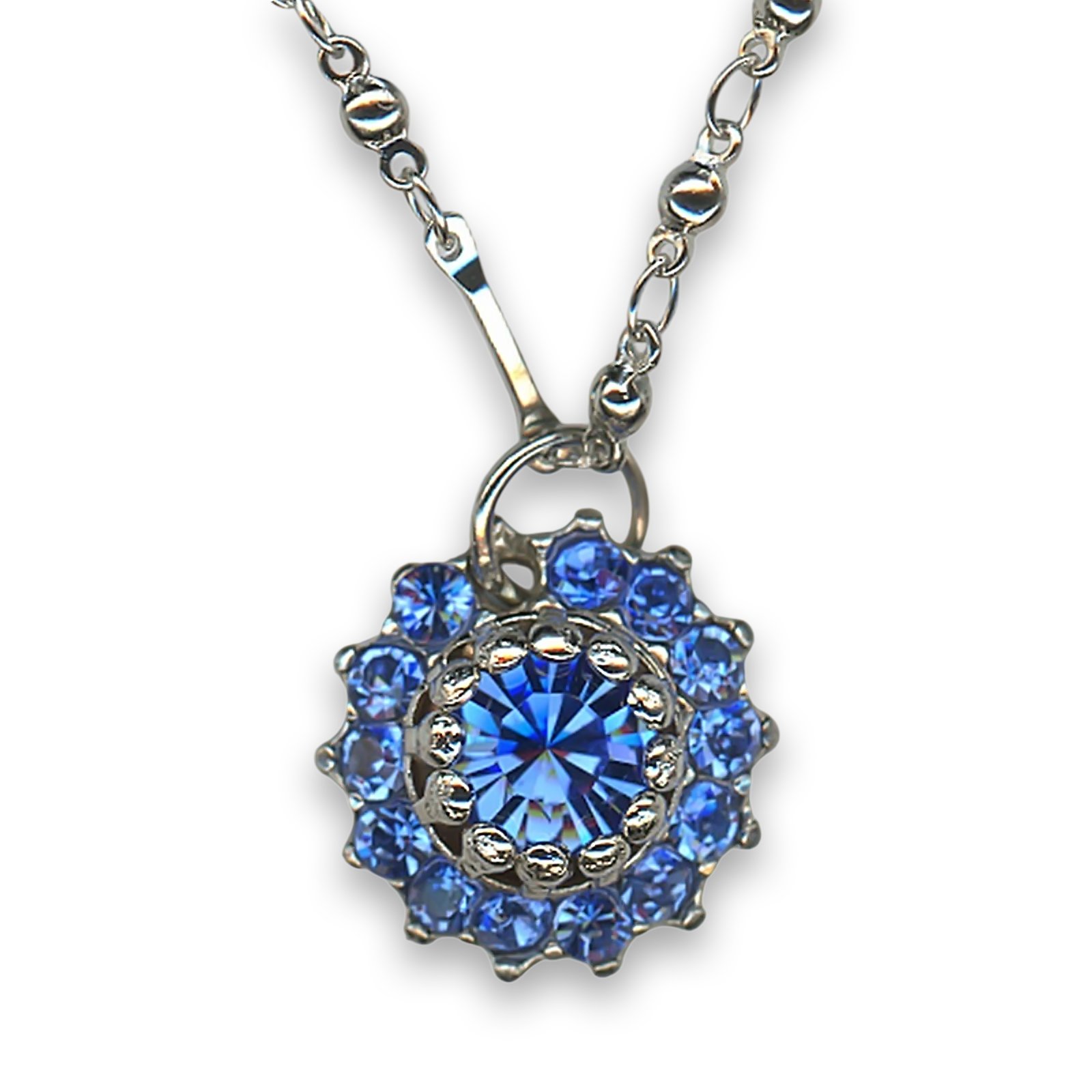 N-5163-206206-RO (1) Necklace Pendant by Mariana Woman Exquisite Sapphire Swarovski Crystals - Image 1