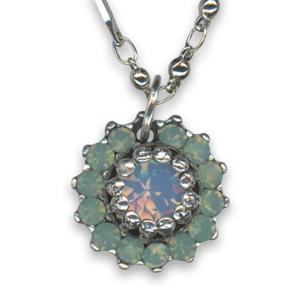 Necklace Pendant by Mariana Woman Fab Blue and Opal Swarovski Crystals