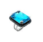 Ring by Mariana Woman Charming Aquamarine Swarovski Crystals - Image 3
