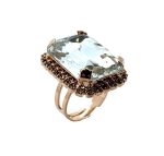 Ring by Mariana Woman Elegant Clear and Mauve Swarovski Crystals - Image 2