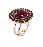 Ring by Mariana Woman Sophisticated Siam Swarovski Crystals