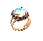 Ring by Mariana Woman Gorgeous Moonlight and Violet Swarovski Crystals - Image 2