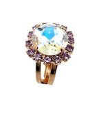Ring by Mariana Woman Gorgeous Moonlight and Violet Swarovski Crystals - Image 3