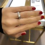 Lab-Created Diamond Ring, 1 CT Floating Diamond  High Setting with Sparkle, Set in 14k White Gold - Image 5