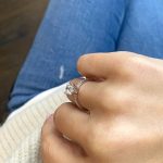 Lab-Created Diamond Ring, 1 Carat Oval Cut with 0.30 Carat Side Diamonds in 14k White Gold - Image 8