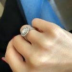 Lab-Created Diamond Ring, 1.6 Carat Beauty with Double Halo in 14k White Gold - Image 5