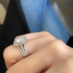 Lab-Created Diamond Ring, 1.6 Carat Beauty with Double Halo in 14k White Gold - Image 4