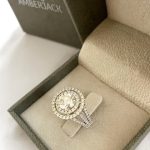 Lab-Created Diamond Ring, 1.6 Carat Beauty with Double Halo in 14k White Gold - Image 3