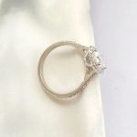 Lab-Created Diamond Ring, 1.5 Carat Cushion Cut – Halo Design, E/VS1 in 14K White Gold - Image 6