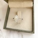 Lab-Created Diamond Ring, 0.8 Carat Marquise Cut Crown Design in 14K Gold - Image 6