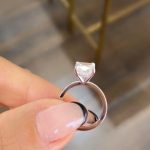 Lab-Created Diamond Ring, 3.5 Carat Cushion Cut - Custom made in 14k White Gold - Image 4