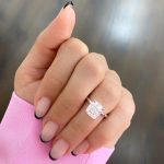 Lab-Created Diamond Ring, 3.5 Carat Cushion Cut - Custom made in 14k White Gold
