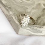 Lab-Created Diamond Ring, 0.8 Carat Marquise Cut Crown Design in 14K Gold - Image 7